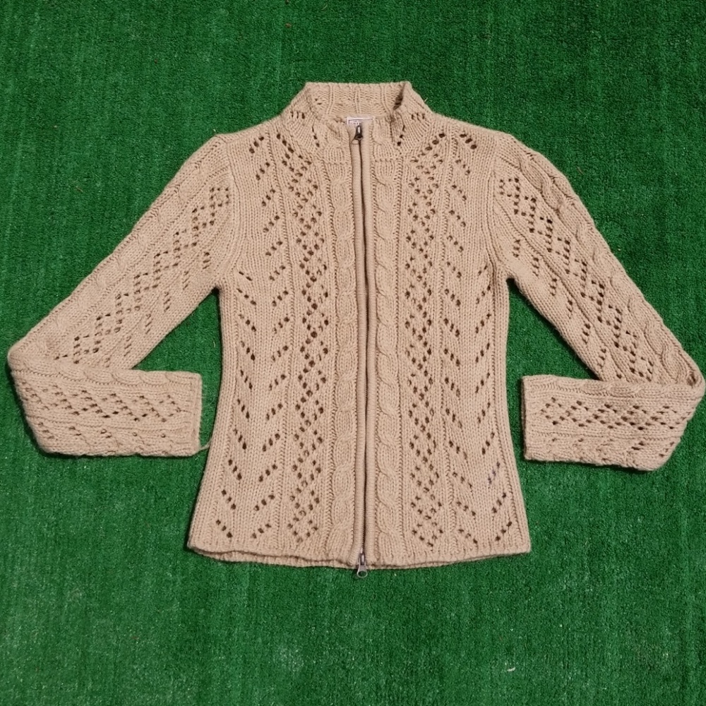 Arizona Open Weave Nude Cardigan